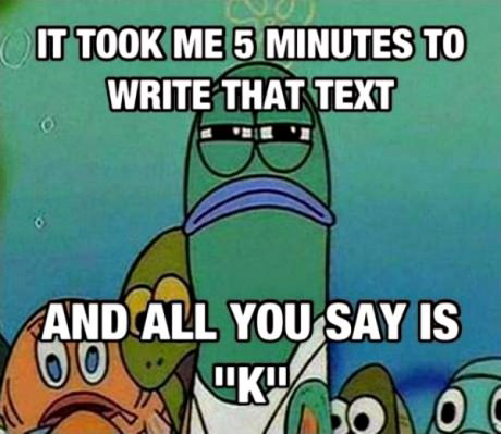 I tend to text back "potassium"