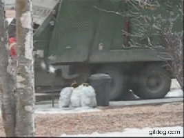 Don't know what the postbox did to deserve the bin-mans wrath