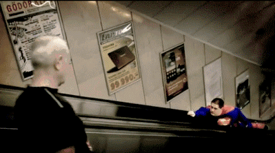 See, even Superman uses public transport!